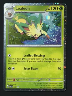 SWIRL Leafeon - Cosmos Holo 🌀 NM - SV: Scarlet & Violet Promo Pokemon #170 - Image 2