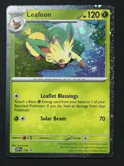 SWIRL Leafeon - Cosmos Holo 🌀 NM - SV: Scarlet & Violet Promo Pokemon #170 - Image 3