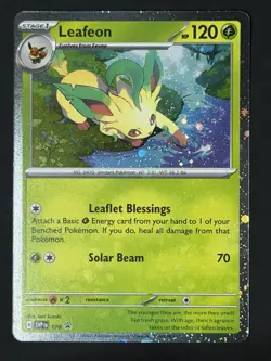 SWIRL Leafeon - Cosmos Holo 🌀 NM - SV: Scarlet & Violet Promo Pokemon #170 - Image 5