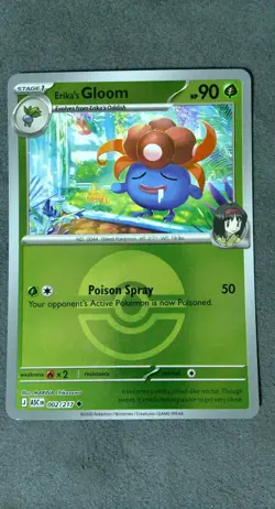 Erika's Gloom (Poke Ball) 002/217 Holo Uncommon ME: Ascended Heroes Pokemon NM - Image 1