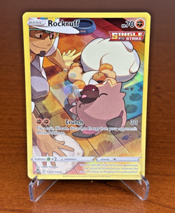 Pokemon TCG Rockruff TG07/TG30 Silver Tempest Ultra Rare Single Strike Holo - Image 1