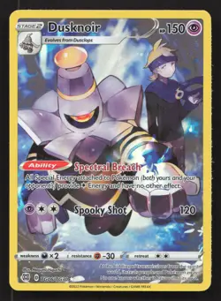 Pokemon Dusknoir Ultra Rare SWSH09: Brilliant Stars Trainer Gallery TG06/TG30 NM - Image 1