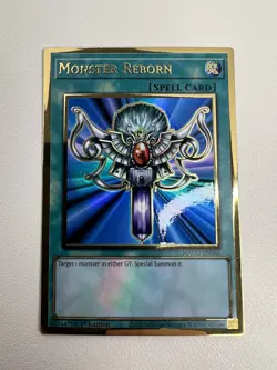 Yu-Gi-Oh! Monster Reborn MAGO-EN045 1st Edition Gold Rare Lightly Played LP - Image 1