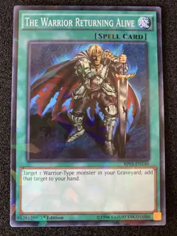 Yu-Gi-Oh! The Warrior Returning Alive (BP03-EN140) Shatterfoil 1st Ed NM - Image 1