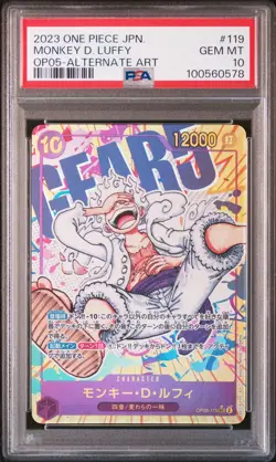 2023 ONE PIECE JPN OP05-AWAKENING OF THE NEW ERA #119 MONKEY D. LUFFY PSA 10 - Image 1