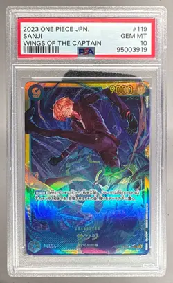 95003919 Sanji 2023 Japanese One Piece Wings of The Captain #OP06-119 PSA 10 - Image 1