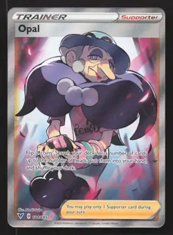 Pokemon Opal (Full Art) Ultra Rare SWSH04: Vivid Voltage 184/185 NM - Image 1