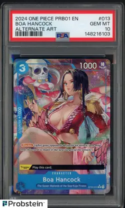 2024 One Piece PRB01 EN Alternate Art #013 Boa Hancock PSA 10 GEM MINT - Image 1