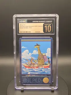 Usopp Where ToU One Piece Visual Adv Carddass #132 2001 Jpn CGC Pristine 10 - Image 1