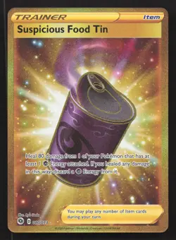 Pokemon Suspicious Food Tin (Secret) Secret Rare Champion's Path 80/73 NM - Image 1