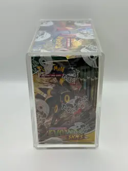 Pokemon TCG SWSH Evolving Skies Booster Box SEALED w/Acrylic Case - Image 4