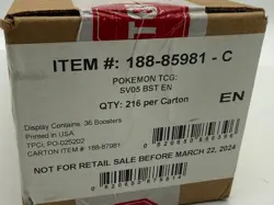 Pokemon TCG Scarlet & Violet Temporal Forces Booster 6-Box Case SEALED SV05 - Image 3