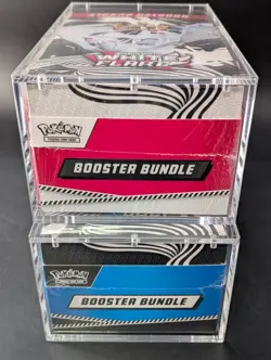 2x Pokemon SV10.5 Black Bolt White Flare Sealed Booster Bundle Display W/Acrylic - Image 5