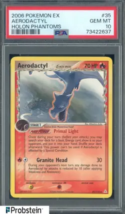 2006 Pokemon Ex Holon Phantoms #35 Aerodactyl PSA 10 GEM MINT - Image 1