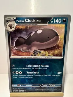 Paldean Clodsire 129/197 Uncommon Obsidian Flames Pokemon Reverse Holo Near Mint - Image 1