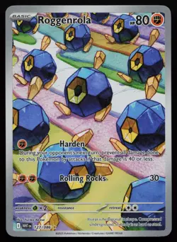 Roggenrola 127/086 White Flare WHT Illustration Rare Pokemon NM - Image 1