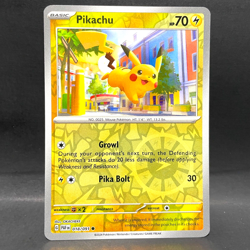 2024 POKEMON PALDEAN FATES PIKACHU 018/091 REVERSE HOLO (COMMON) - Image 1