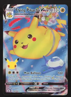Pokemon Flying Pikachu VMAX Ultra Rare Celebrations 007/025 NM - Image 1