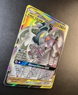 ❤‍🔥 Arceus & Dialga & Palkia GX 156/236 Sm-Cosmic Eclipse Holo Pokemon ✨ - Image 2