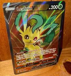 Leafeon V 166/203 Evolving Skies Full Art Ultra Rare Pokemon Card NM/M - Image 1