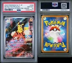 2023 Pokemon Detective Pikachu Japanese SV-P Promo #098 PSA 10 - Image 3