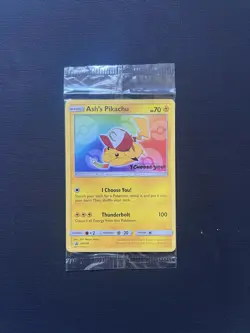 Ash's Pikachu TCG SM108 2017 Promo Card Pokemon 'I Choose You' Sealed - Image 1