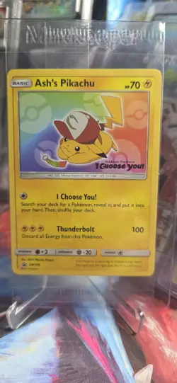 Ash's Pikachu TCG SM108 2017 Promo Card Pokemon 'I Choose You' Sealed Pack - Image 1
