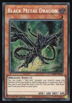 Black Metal Dragon - RA04-EN016 - Secret Rare - 1st Edition Yugioh - Image 1