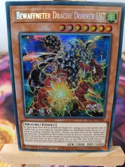 Bewaffneter Drache Donner LV7 MP22-DE002 Secret Rare Deutsch NM YUGIOH - Image 1