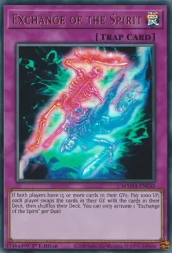 MAMA-EN032 Exchange of the Spirit Ultra Rare 1st Edition Near Mint YuGiOh TCG - Image 1