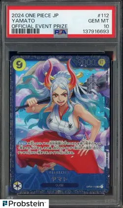 2024 One Piece Japanese Official Event Prize #112 Yamato PSA 10 GEM MINT - Image 1