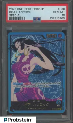 2025 One Piece EB02 25th JPN Special #038 Boa Hancock Leader PSA 10 GEM MINT - Image 1