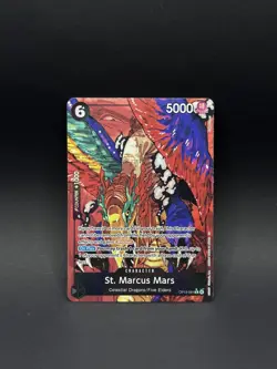 One Piece TCG – St. Marcus Mars OP13-091 SR Celestial Dragons Five Elders NM - Image 1