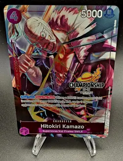 Bandai One Piece Hitokiri Kamazo Promo Character OP06-076 5000 Power - Image 1