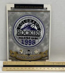 2003 Upper Deck 1998 Coors Field Rockies All-Star Game Patch #69/73 Alomar MVP - Image 2