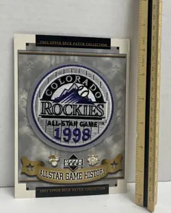 2003 Upper Deck 1998 Coors Field Rockies All-Star Game Patch #69/73 Alomar MVP - Image 3