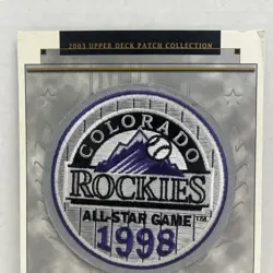 2003 Upper Deck 1998 Coors Field Rockies All-Star Game Patch #69/73 Alomar MVP - Image 4
