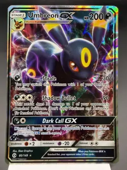 Umbreon GX 80/149 - Ultra Rare Holo - Sun & Moon Base Set Pokemon Card NM - Image 1