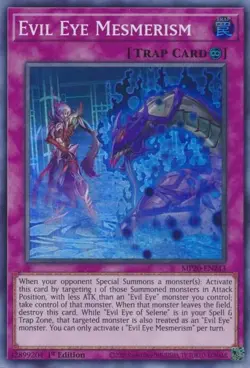 MP20-EN243 Evil Eye Mesmerism 1st Edition Super Rare Near Mint YuGiOh TCG - Image 1