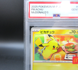 PSA 10 Pikachu 2025 McDonald's Promo 020/M-P Japanese Pokemon Card Happy Set - Image 5