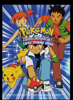 Pokemon Card - Pokemon Checklist Topps Movie Animation Edition Blue Logo - Image 1