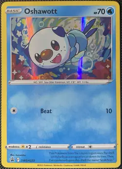 Oshawott SWSH222 SWSH: Sword & Shield Promo Cards Holo - Pokemon Card - Image 1