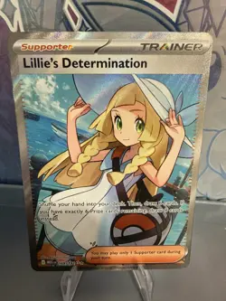 Pokemon TCG Mega Evolution Lillie’s Determination Full Art Trainer Card 169/132 - Image 1