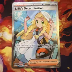 Pokemon TCG Mega Evolution Lillie’s Determination Full Art Trainer Card 169/132 - Image 1