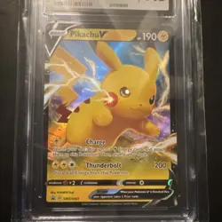 Pokemon Pikachu V SWSH061 Sword & Shield Promo Holo CGC 9.5 190 HP Card - Image 3