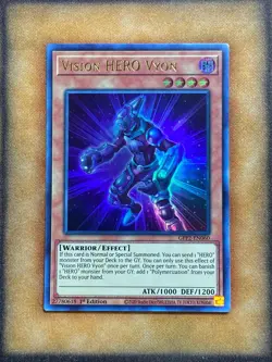 Yugioh Vision HERO Vyon GFP2-EN060 Ultra Rare 1st Ed NM - Image 1
