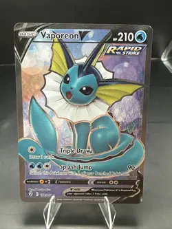 Pokemon Vaporeon V 172/203 Evolving Skies Full Art Ultra Rare Holo Pokemon Card - Image 2