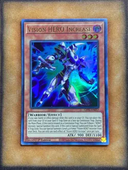 Yugioh Vision HERO Increase GFP2-EN057 Ultra Rare 1st Ed NM - Image 1