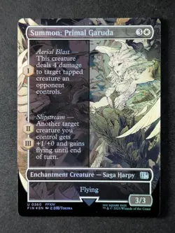 2025 MTG SUMMON: PRIMAL GARUDA #0037 Final Fantasy Foil Borderless Uncommon - Image 1