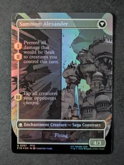 2025 MTG CRYSTAL FRAGMENTS/SUMMON: ALEXANDER #0357 Final Fantasy Foil Borderless - Image 2
